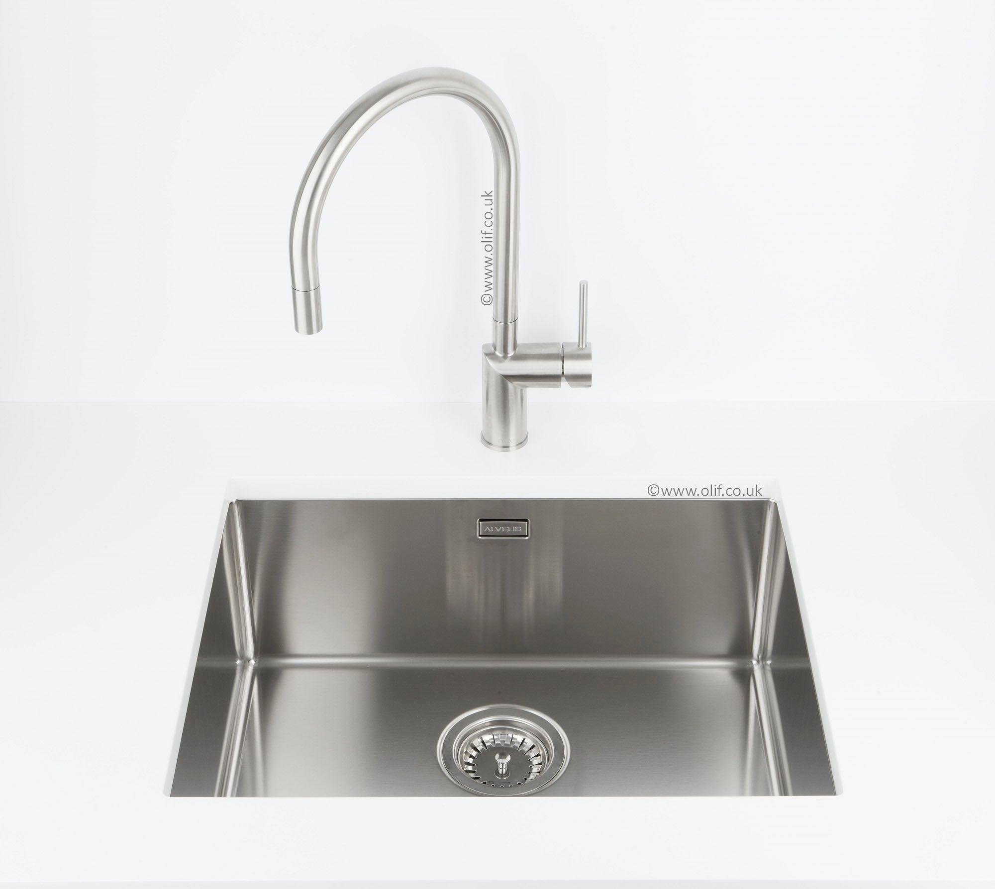 Alveus Quadrix 50, flush/flat or undermount sink - Olif