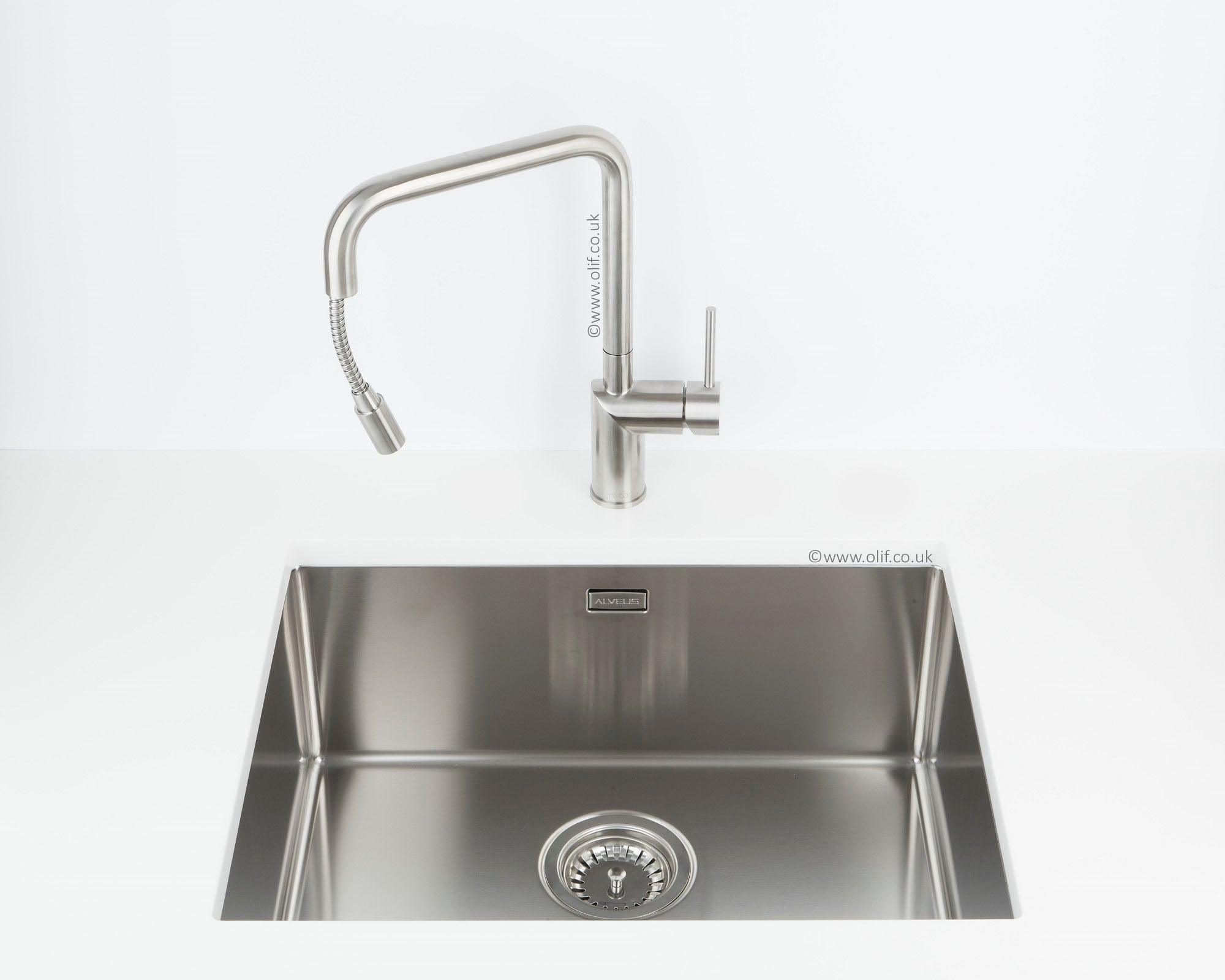 Alveus Quadrix 50, flush/flat or undermount sink - Olif