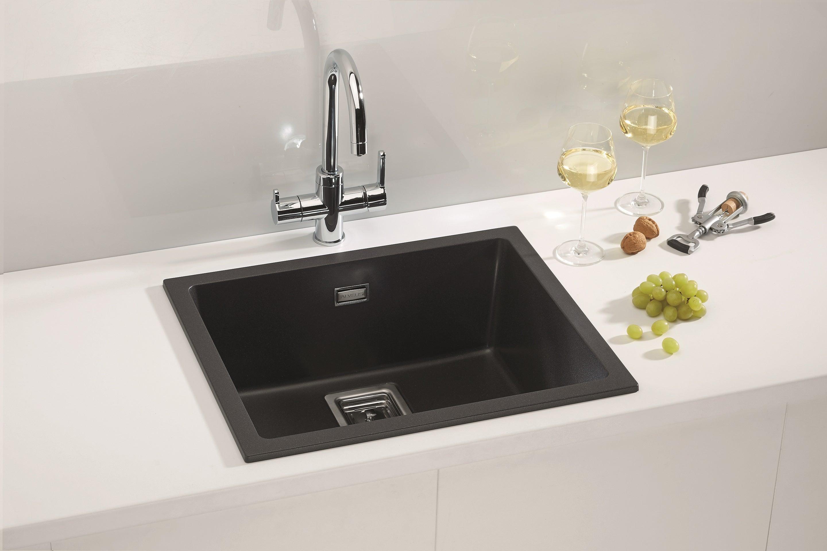 Alveus Quadrix 50 Granital, topmount or undermount sink - Olif