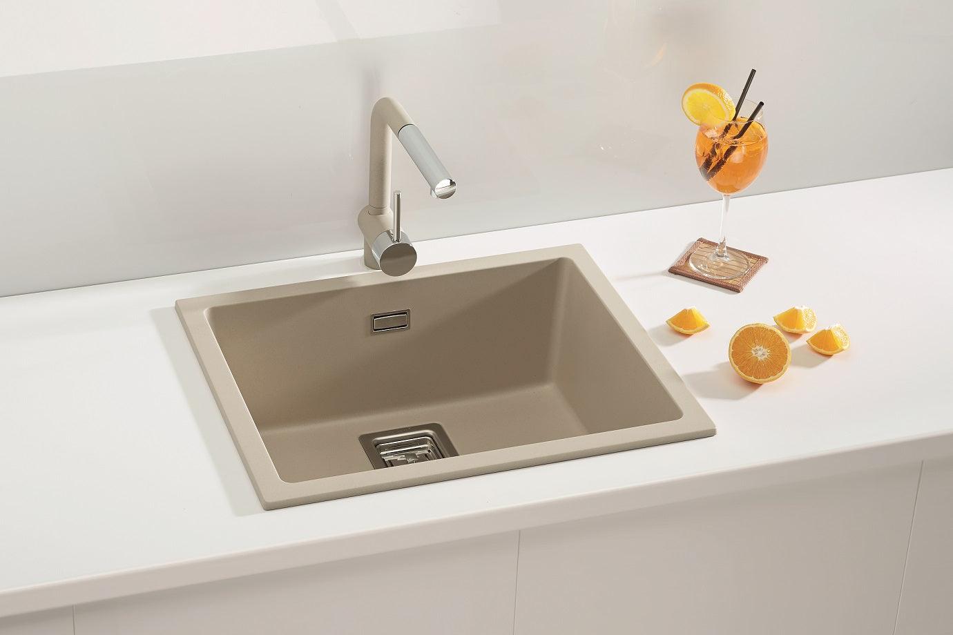 Alveus Quadrix 50 Granital, topmount or undermount sink - Olif