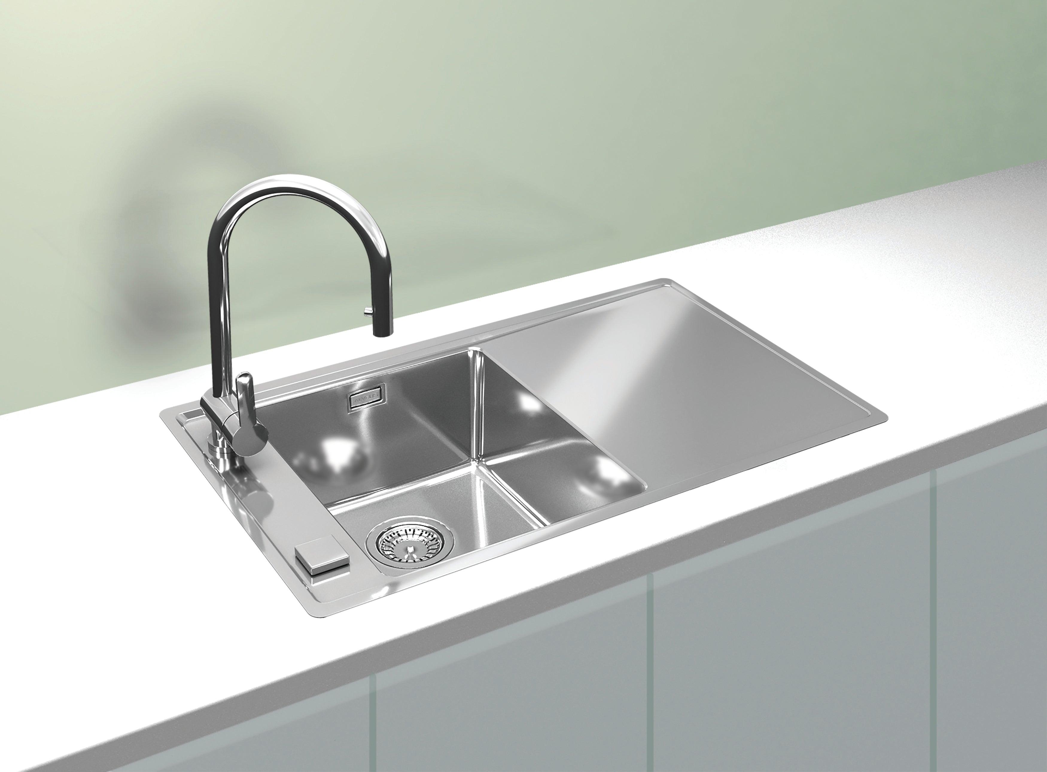 Alveus Stricto 20, Flush or Flat-mount sink - Olif