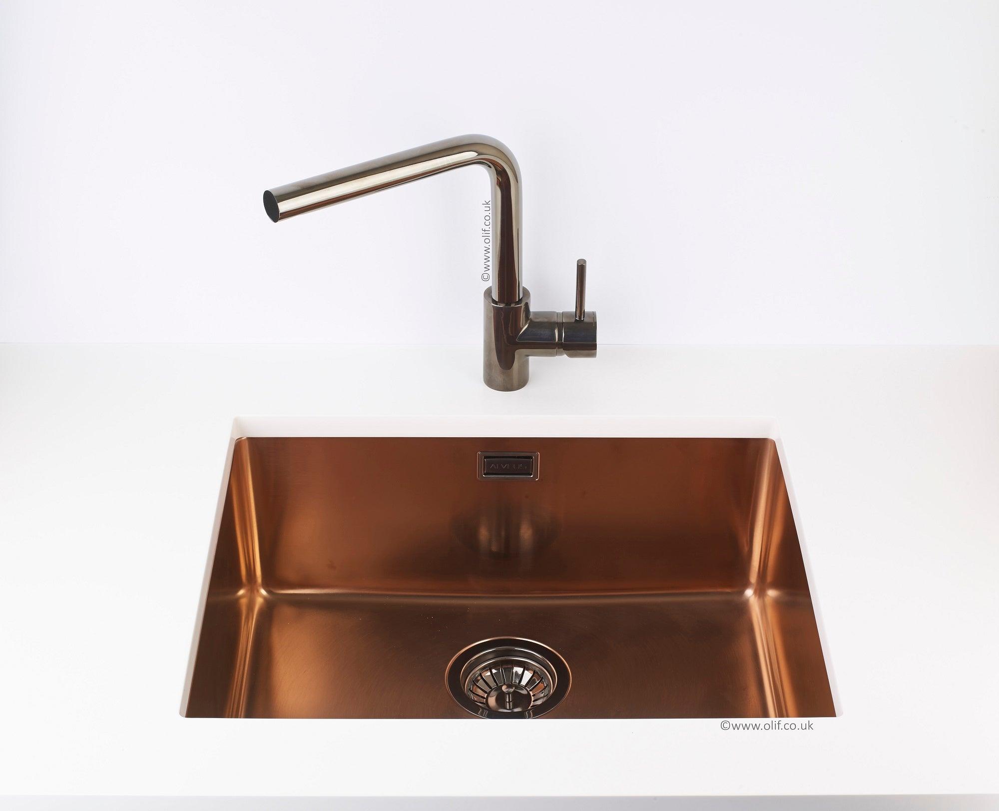 Alveus Toro Anthracite, kitchen mixer tap, Monarch collection - Olif