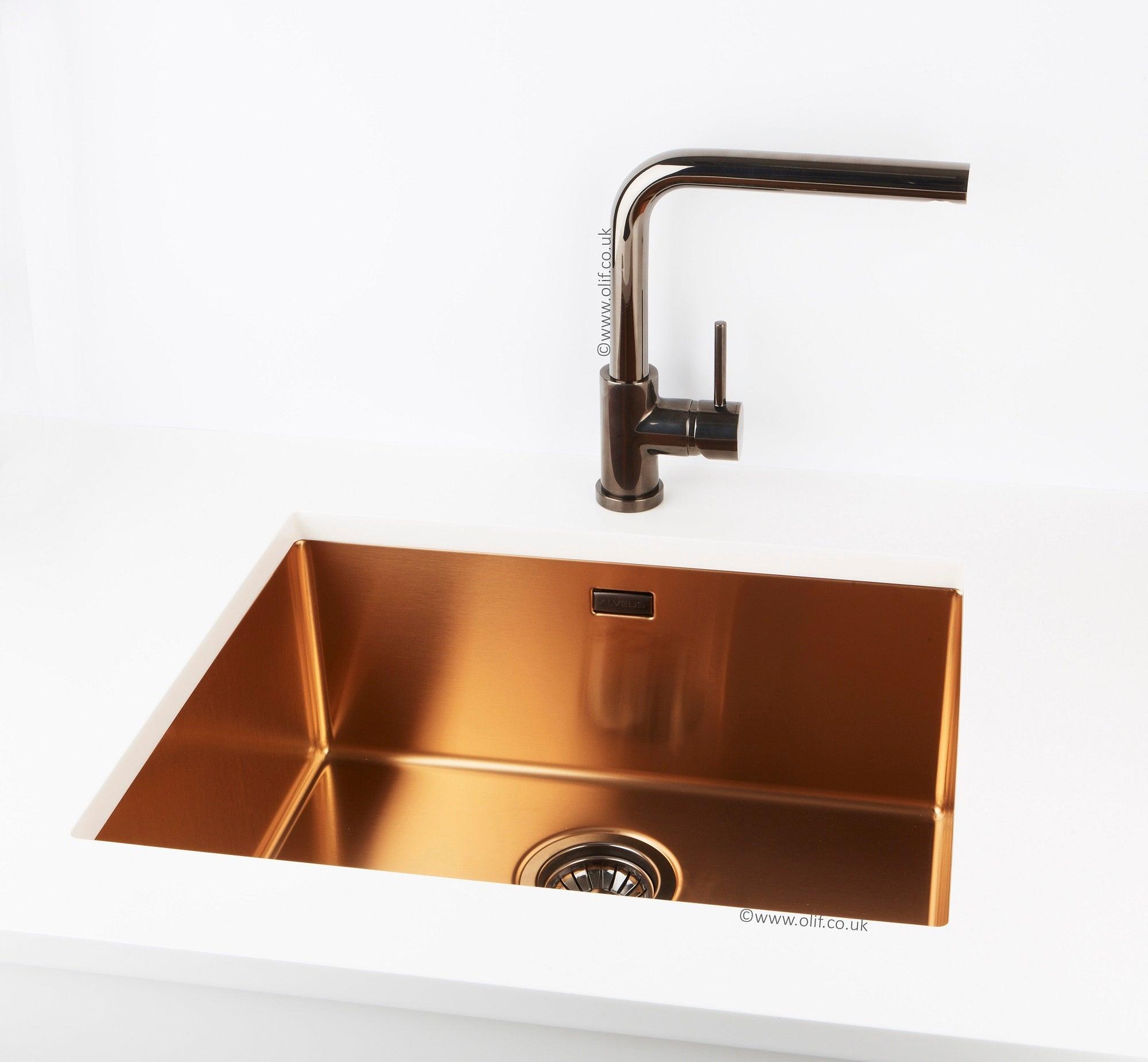 Alveus Toro Anthracite, kitchen mixer tap, Monarch collection - Olif