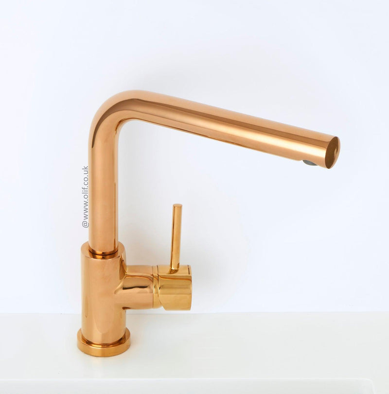Bronze Kitchen mixer tap, monobloc Alveus Monarch Toro Bronze Olif