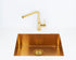 Alveus Toro Gold, kitchen mixer tap, Monarch collection - Olif