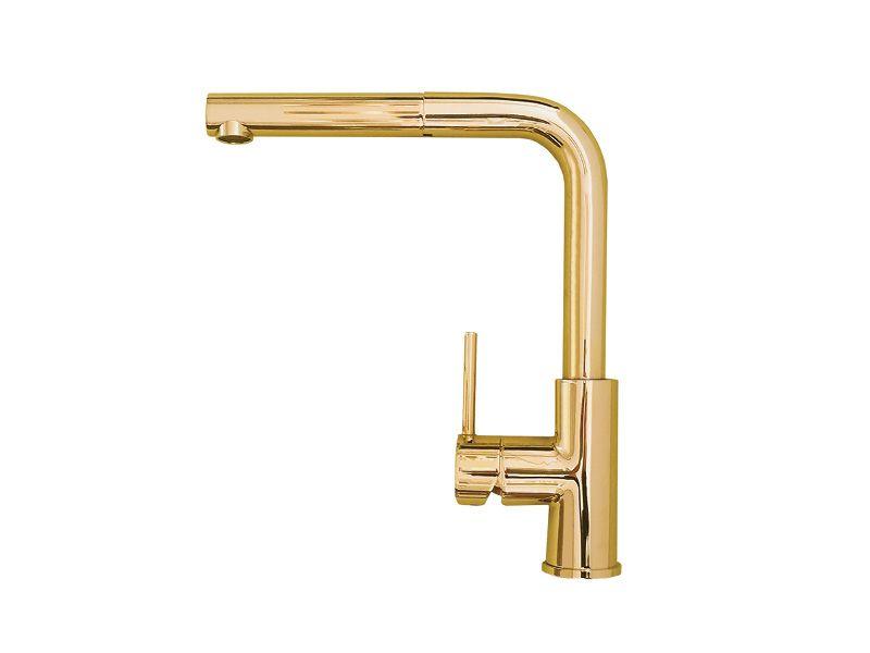 Alveus Zeos P Bronze, Pull-out kitchen mixer tap, Monarch collection - Olif