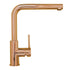 Alveus Zeos P Copper, Pull-out kitchen mixer tap, Monarch collection - Olif