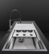 Artinox Layer SBR 104, top or undermount multi-level sink - Olif