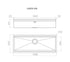 Artinox Layer SBR 104, top or undermount multi-level sink - Olif