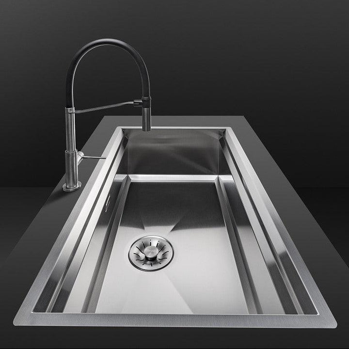 Large kitchen workstation, 1 metre sink, multi-level | Artinox Layer ...