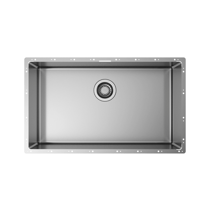 Zero edge kitchen sink extra large 700mm Artinox Linea 70 Olif