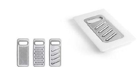Artinox Planum XL Slicer/Grater set - 34 - Olif