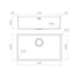 Artinox Radius Marina 70, outdoor kitchen sink