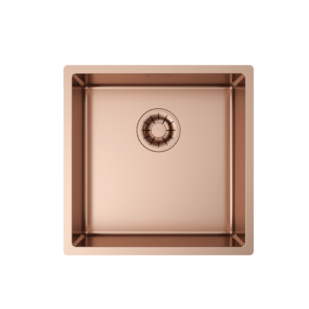 Artinox Titanium Copper 40, top, flush-mount or undermount sink - Olif