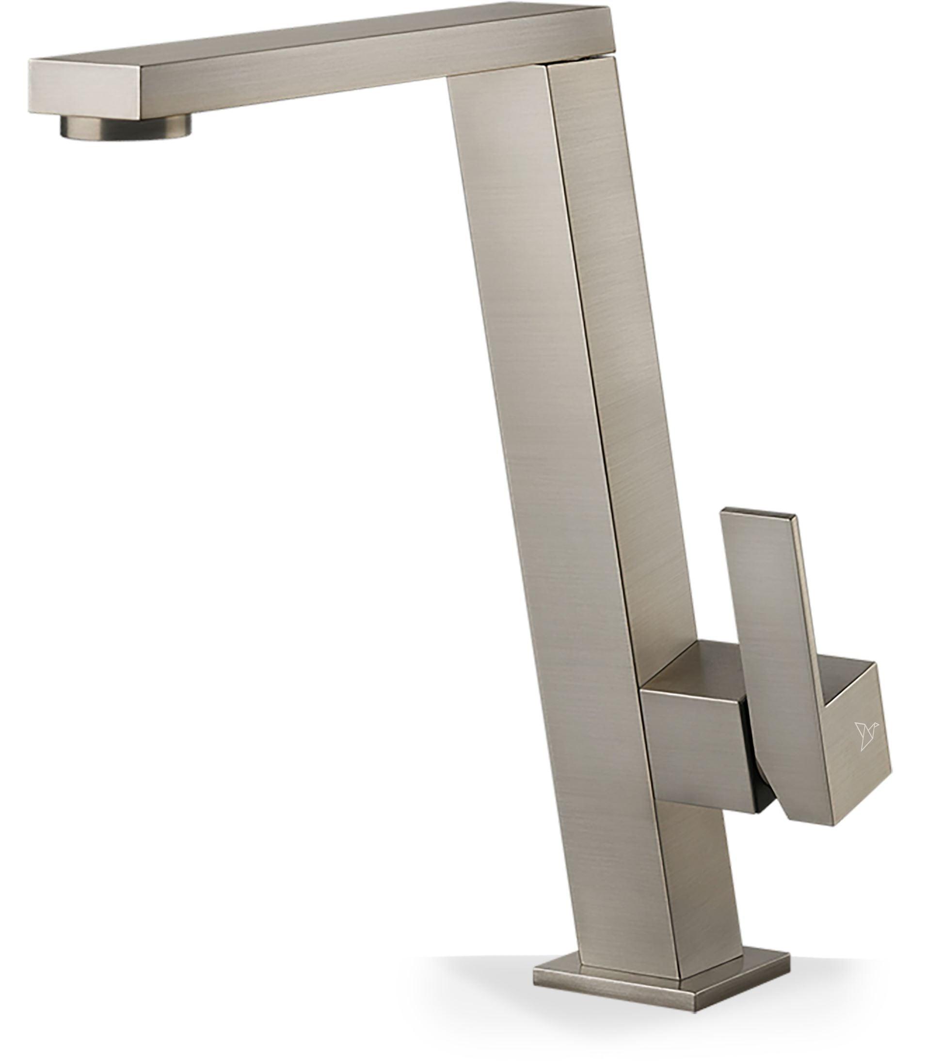 Artinox Vertigo Brushed Steel kitchen tap - Olif