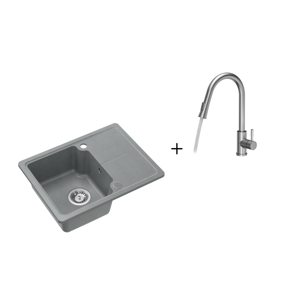 Quadron Baby Johnny Silver Stone sink