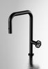 Capo Matte Black, pull down kitchen mixer tap - Olif