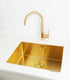 Cascata Nova Pale Brass, kitchen mixer tap - Olif