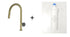 Divino Brass/Gold Mix&Match, pull-down kitchen tap, with spray - Olif