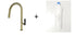 Divino Brass/Gold Mix&Match, pull-down kitchen tap, with spray - Olif
