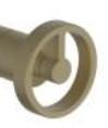 Divino Brass/Gold, pull-down kitchen tap, with spray - Olif