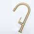 Divino Brass/Gold, pull-down kitchen tap, with spray - Olif