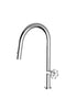 Divino Chrome, pull-down kitchen tap, with spray - Olif