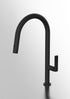 Divino Matte Black Mix&Match, pull-down kitchen tap, with spray - Olif