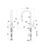 Artinox Element kitchen tap with pull out hand-spray