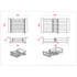 Quadron Extendable Basket Grey 30-44x22