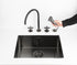 Fantini Icona Classic Gunmetal, kitchen mixer tap with handshower - Olif