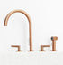 Fantini Icona Deco Matte Copper, kitchen mixer tap with hand-shower - Olif