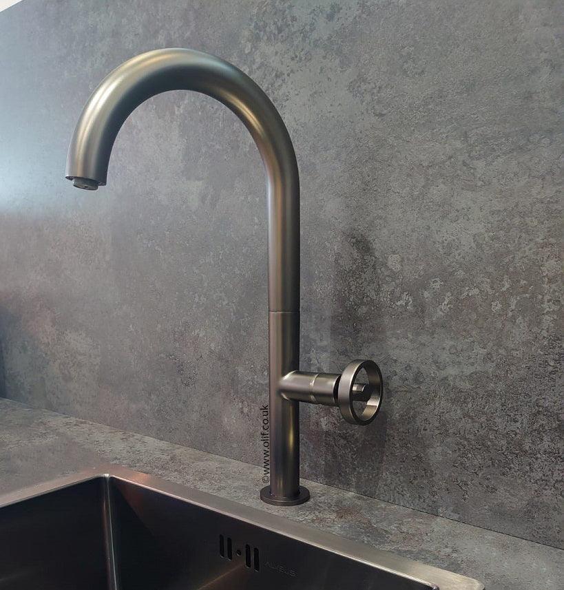 Forte Anthracite, kitchen mixer tap - Olif