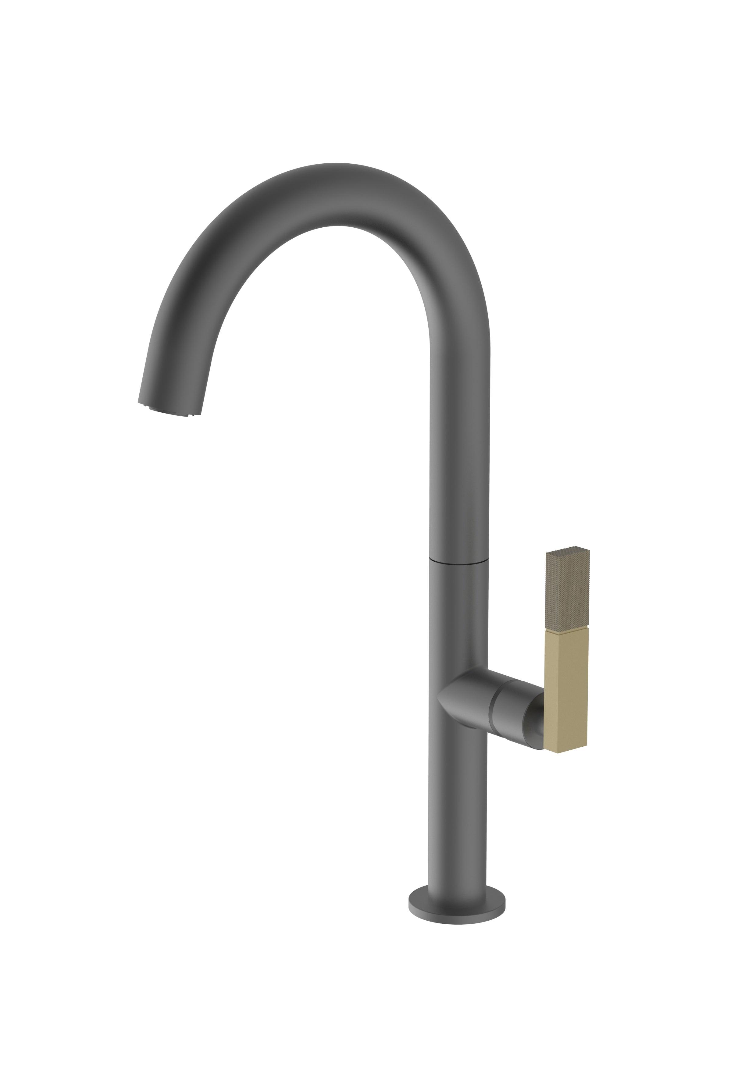 Forte Anthracite Mix and Match, kitchen mixer tap - Olif