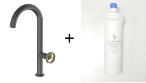 Forte Anthracite Mix and Match, kitchen mixer tap - Olif