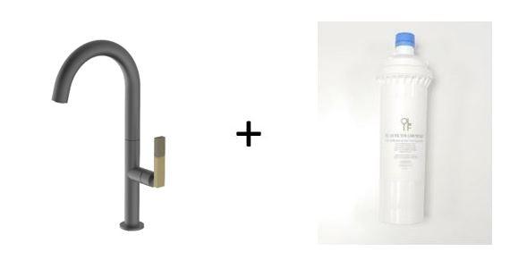 Forte Anthracite Mix and Match, kitchen mixer tap - Olif