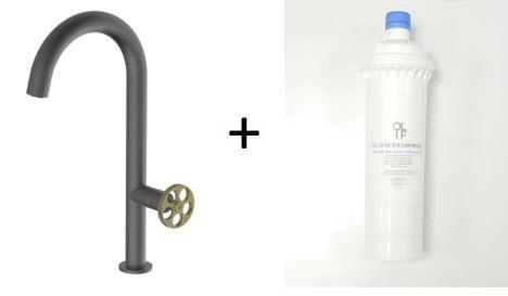 Forte Anthracite Mix and Match, kitchen mixer tap - Olif