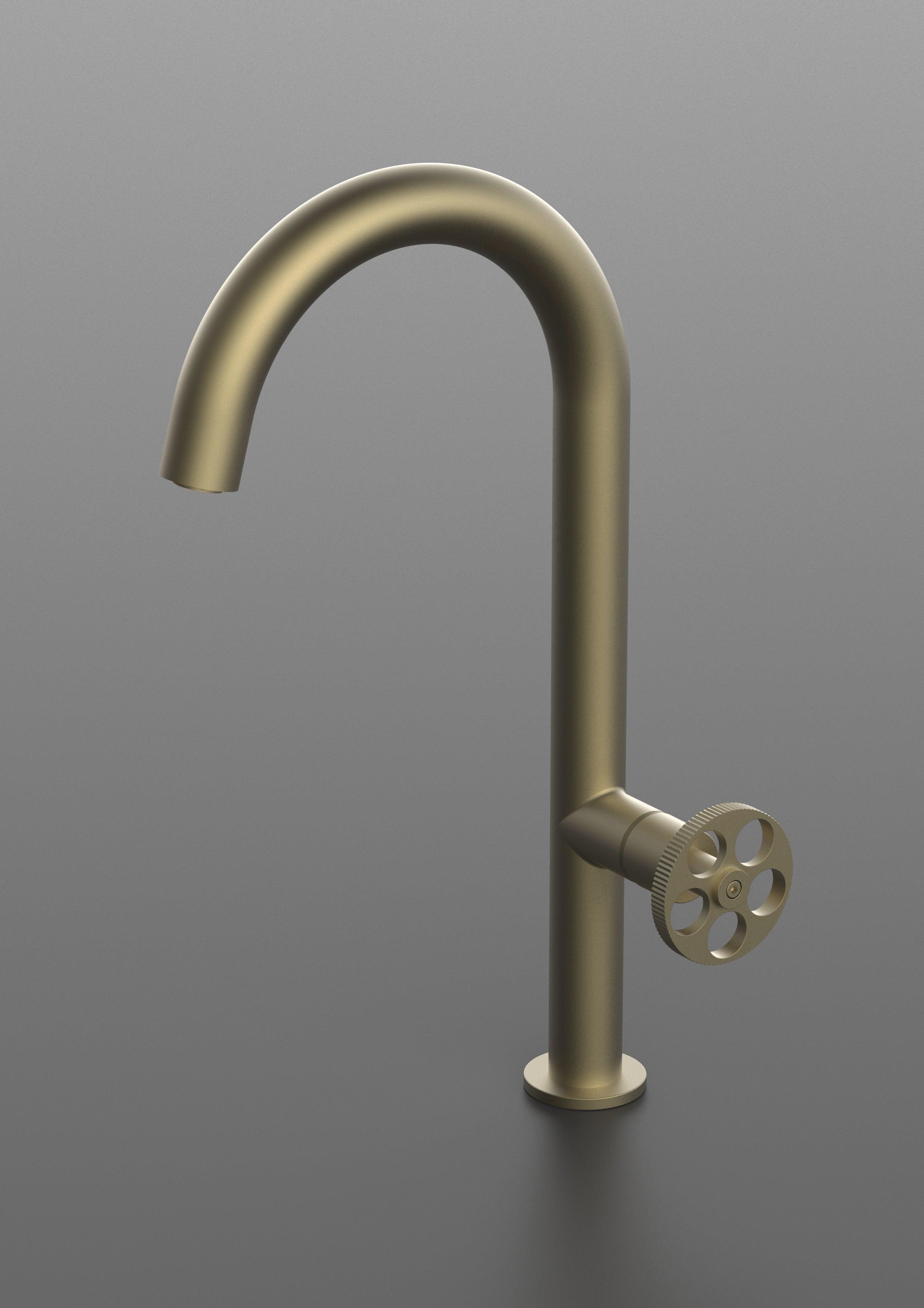 Forte Brass/Gold, kitchen mixer tap - Olif