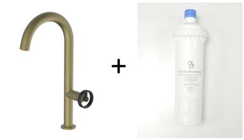 Forte Brass/Gold Mix & Match, kitchen mixer tap - Olif