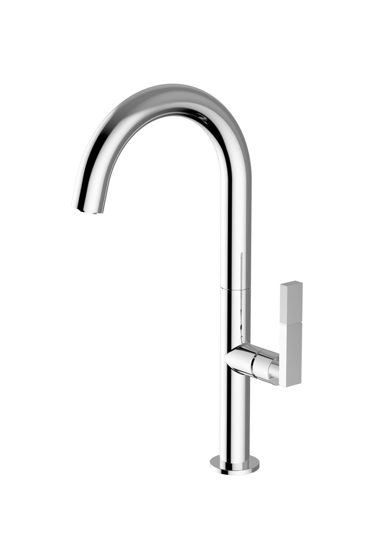 Urban industrial style wheel-handle kitchen tap, UK | Olif Forte Chrome