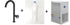 Forte Matte Black, kitchen mixer tap - Olif