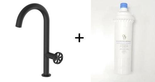 Forte Matte Black, kitchen mixer tap - Olif