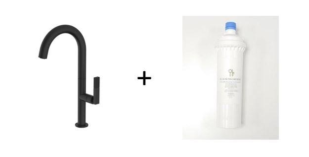 Forte Matte Black, kitchen mixer tap - Olif
