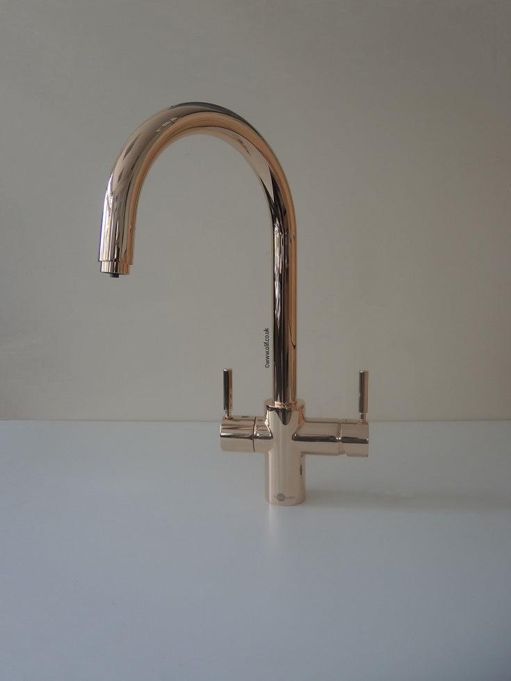 InSinkErator 3n1 Steaming Hot Water tap Rose Gold - Olif