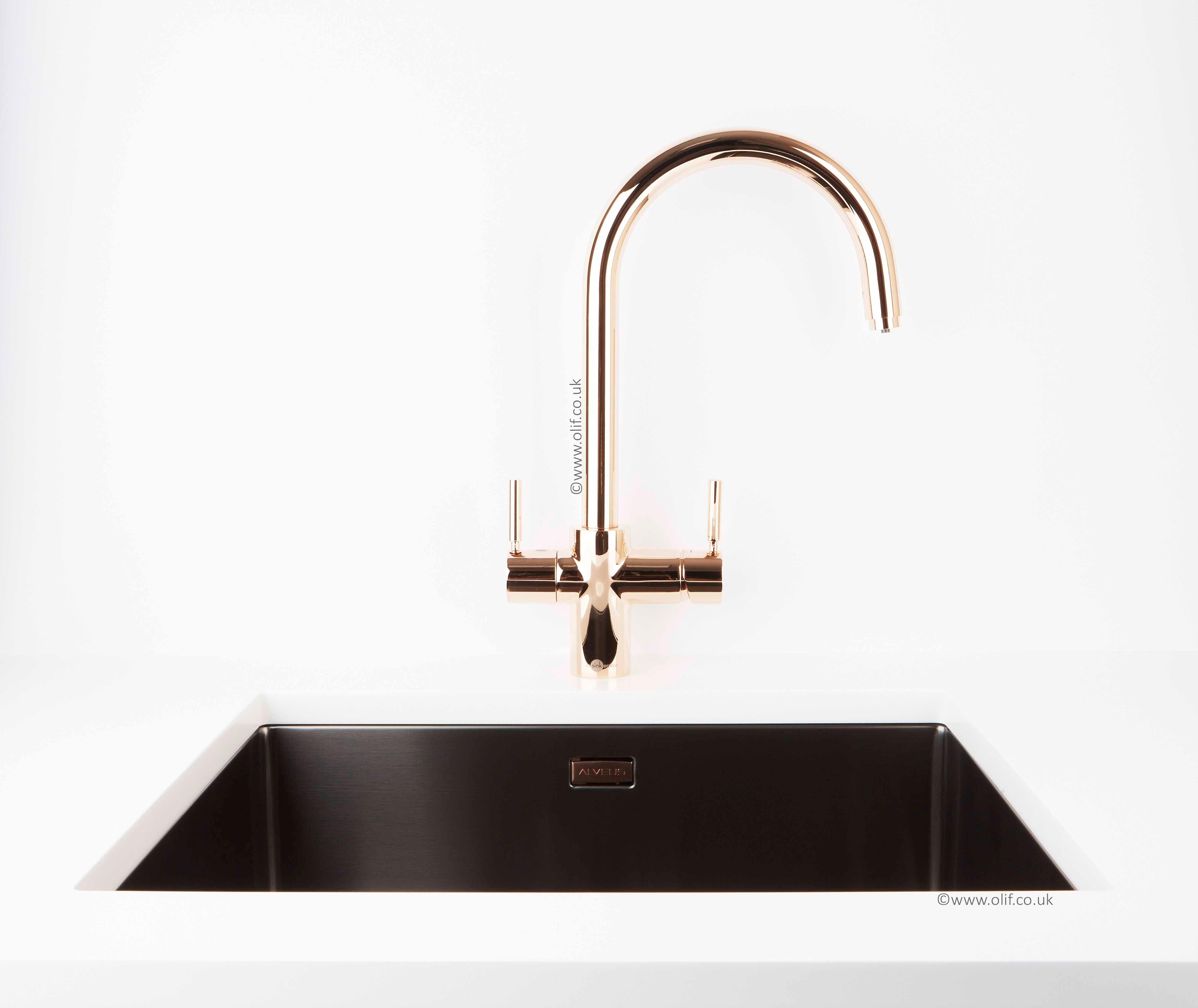 InSinkErator 3n1 Steaming Hot Water tap Rose Gold - Olif