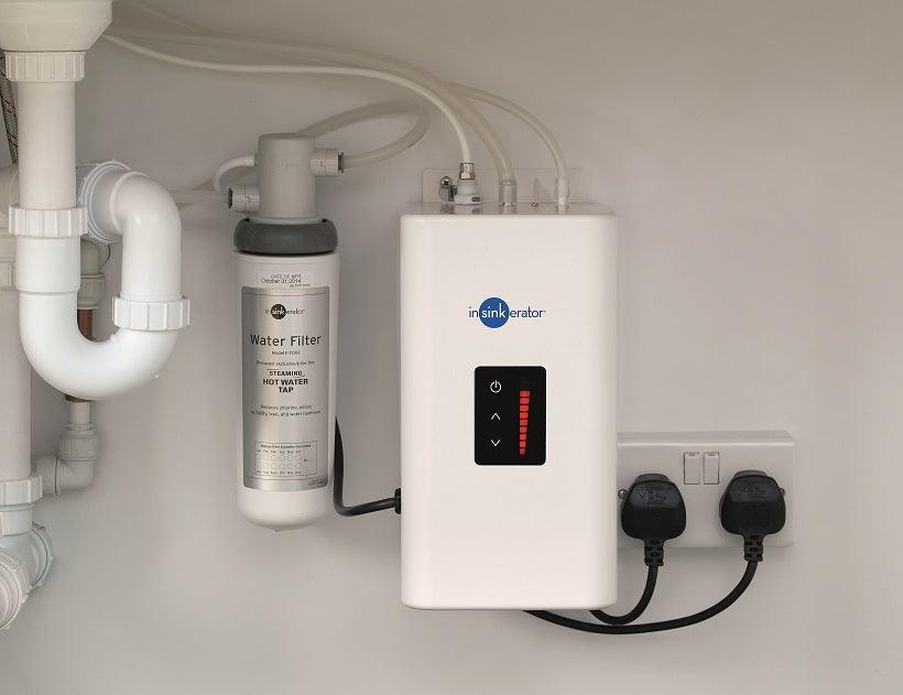 InSinkErator 4n1 Touch L tap with boiler, Black Velvet finish - Olif