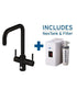 InSinkErator 4n1 Touch U tap & boiler, Black Velvet finish - Olif