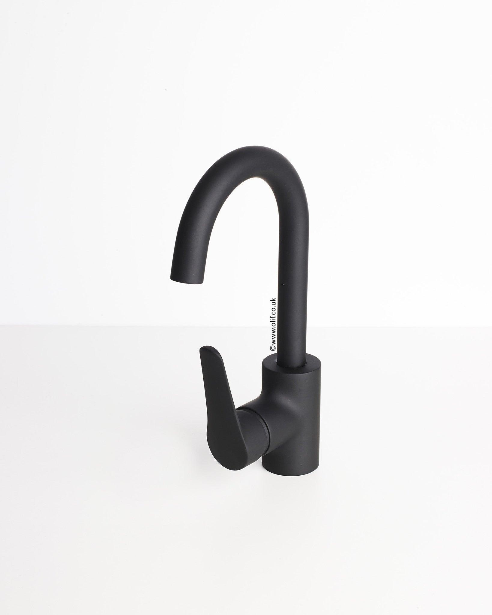 Minimo Black Velvet, kitchen mixer tap - Olif