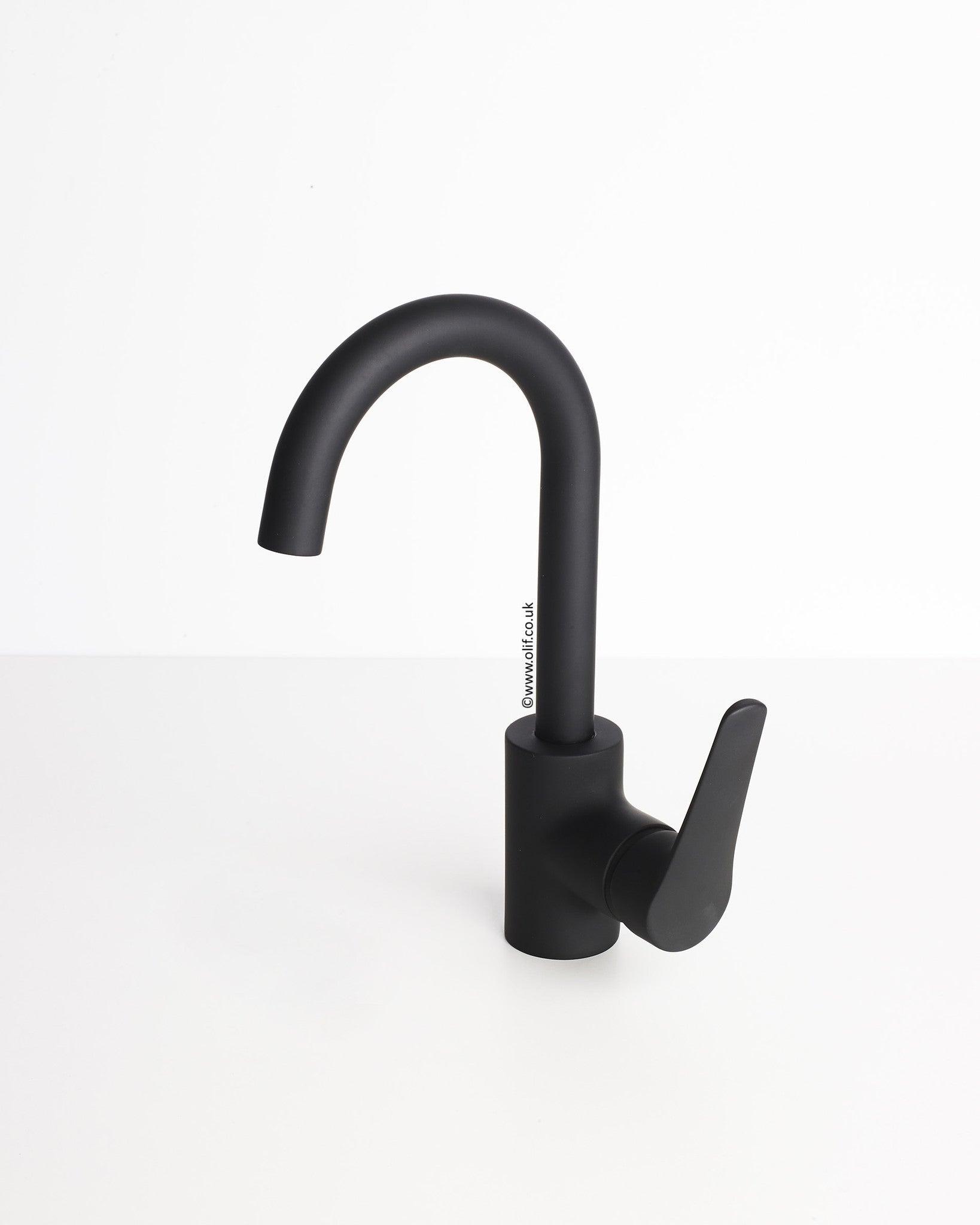 Minimo Black Velvet, kitchen mixer tap - Olif