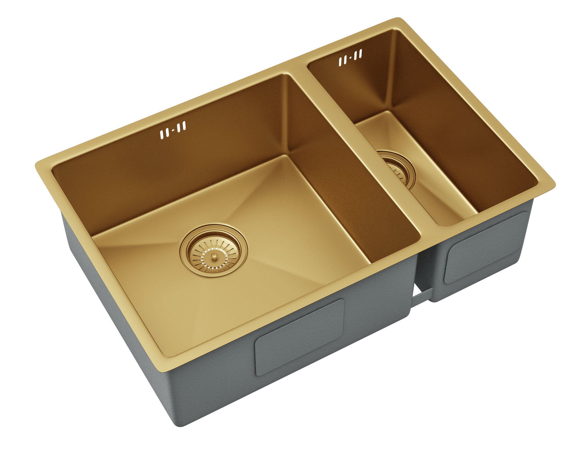 Nano 1.5 Bowl Gold Topmount or Undermount kitchen sink - Olif